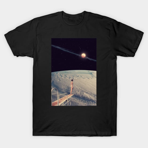 Leap of Faith - Space Aesthetic, Retro Futurism, Sci Fi T-Shirt by jessgaspar